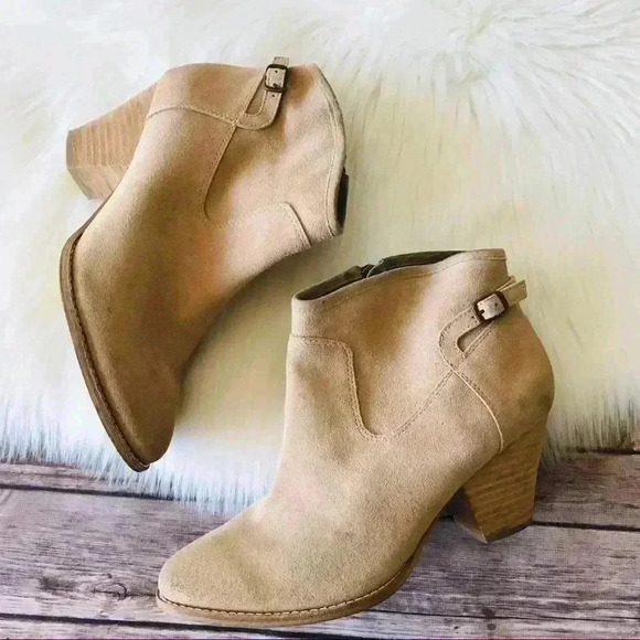 Splendid Suede Booties Shoes Sz 9 - Picture 1 of 8